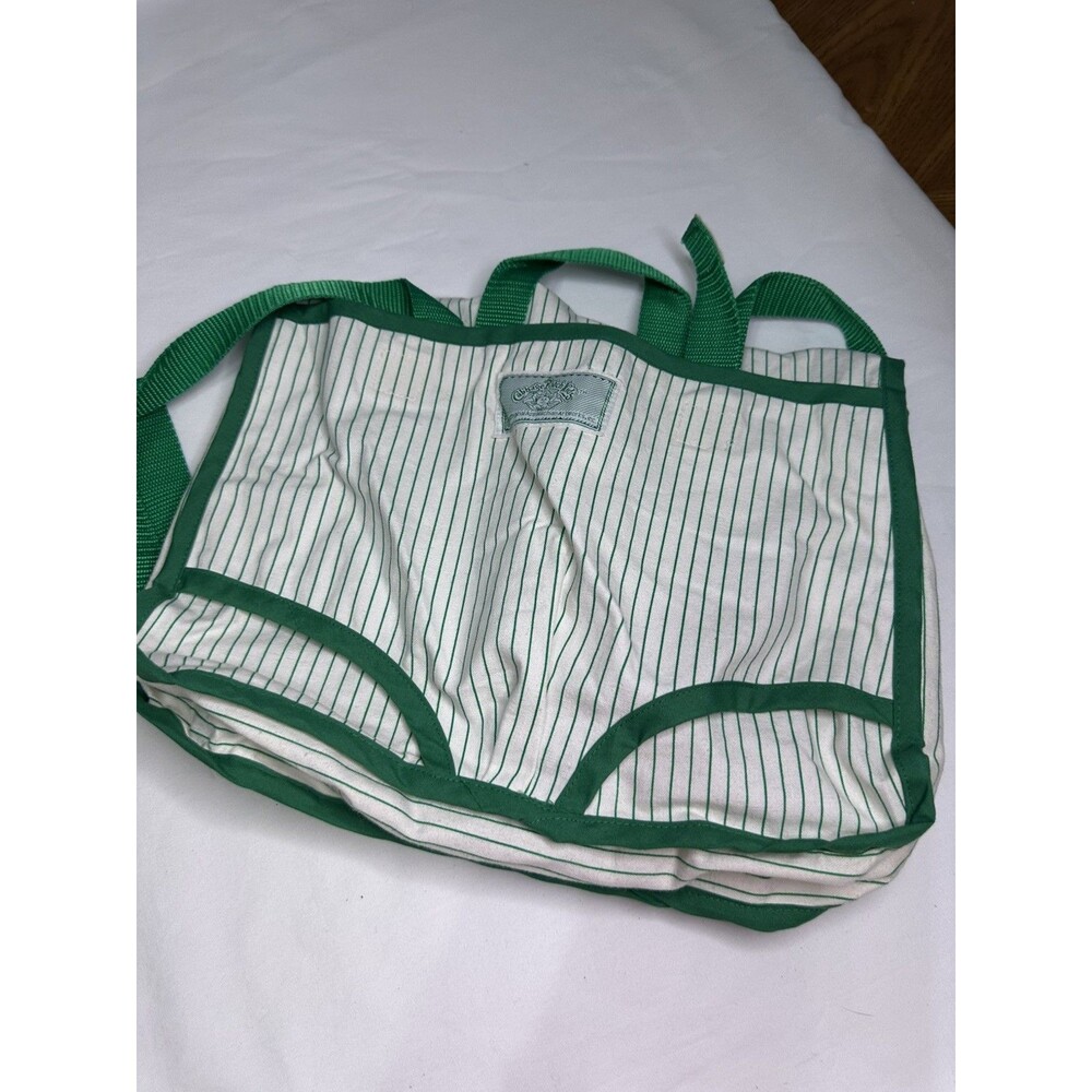 Vintage Cabbage Patch Kids Green White 1984 Diaper Bag Backpack Doll Carrier Bag